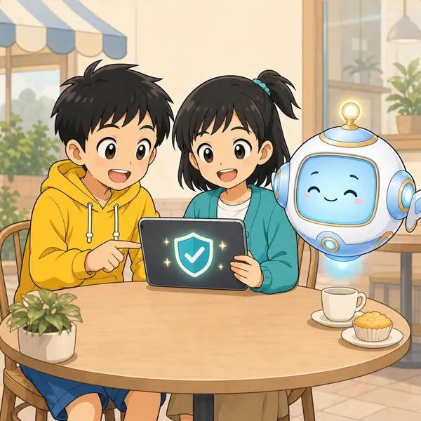 4コマ「公衆Wi-Fi注意」の4コマ目