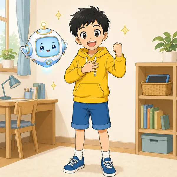 4コマ「約束の時間を守る」の4コマ目