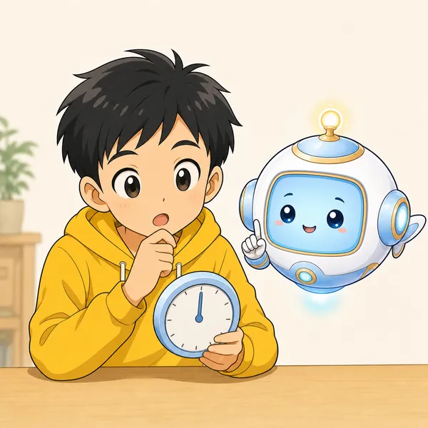 4コマ「スマホ 3つのやくそく」の2コマ目