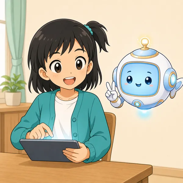 4コマ「スマホ 3つのやくそく」の3コマ目