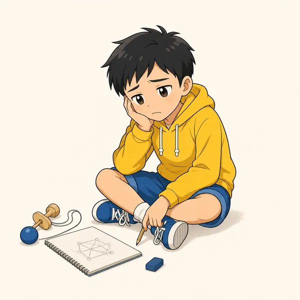 4コマ「やめたくなった時に」の1コマ目