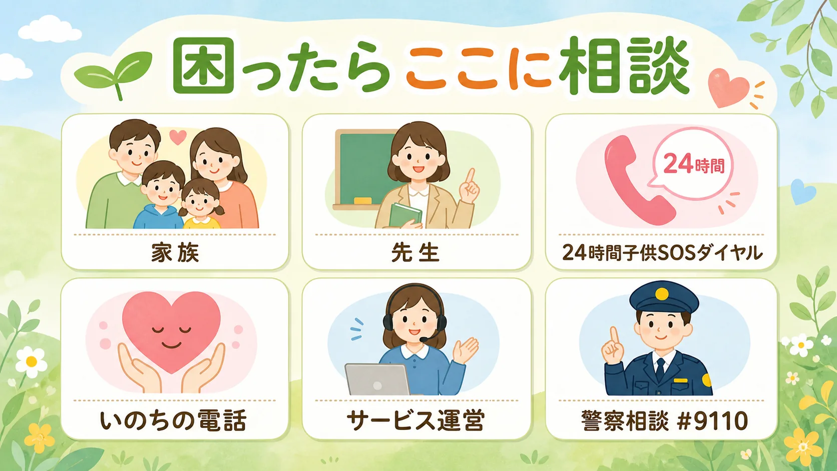 困ったときの相談先