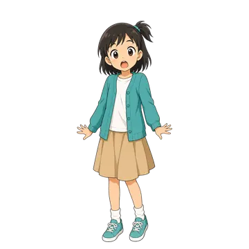 動くスタンプ 動くスタンプ アニメ GIF ミオ びっくり