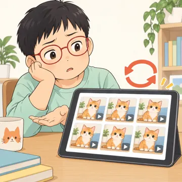 デジタル・AIの場面 デジタル・AIの場面 動画:おすすめ動画が同じものばかりになる