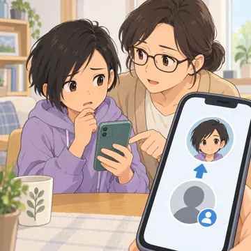 デジタル・AIの場面 デジタル・AIの場面 SNS:知らない人にフォローされる