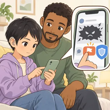 デジタル・AIの場面 デジタル・AIの場面 SNS:いやな投稿を通報する