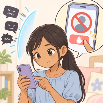 デジタル・AIの場面 デジタル・AIの場面 SNS:いやな相手をブロックする