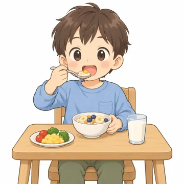 気持ちカード・生活の絵カード・生活の絵カード 生活の絵カード 朝ごはんを食べる