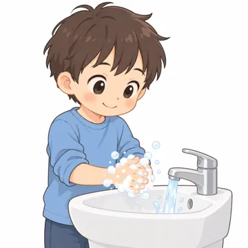 気持ちカード・生活の絵カード・生活の絵カード 生活の絵カード 手をあらう