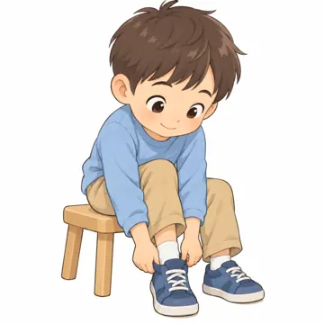 気持ちカード・生活の絵カード・生活の絵カード 生活の絵カード くつをはく