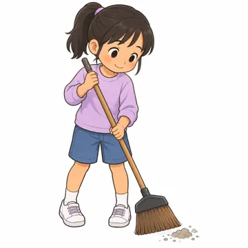 気持ちカード・生活の絵カード・生活の絵カード 生活の絵カード そうじをする