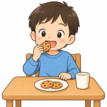 気持ちカード・生活の絵カード・生活の絵カード 生活の絵カード おやつを食べる
