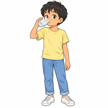 気持ちカード・生活の絵カード・生活の絵カード 生活の絵カード 水を飲む