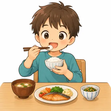 気持ちカード・生活の絵カード・生活の絵カード 生活の絵カード 晩ごはんを食べる