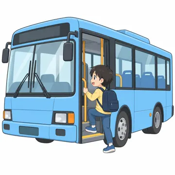 気持ちカード・生活の絵カード・生活の絵カード 生活の絵カード バスに乗る
