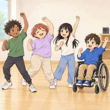 学童・放課後・地域の場面 学童・放課後・子ども会の場面 児童館でダンスの練習