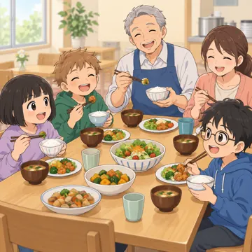 学童・放課後・地域の場面 学童・放課後・子ども会の場面 子ども食堂でみんなでごはん