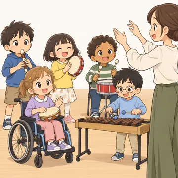 学童・放課後・地域の場面 学童・放課後・子ども会の場面 地域の音楽会で合奏
