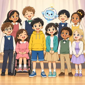 学校行事 学校行事 音楽会:ステージで合唱している