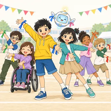 学校行事 学校行事 運動会:ダンスを踊っている