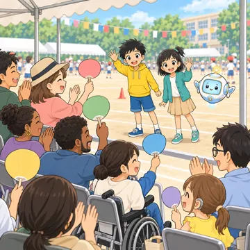 学校行事 学校行事 運動会:保護者の応援席