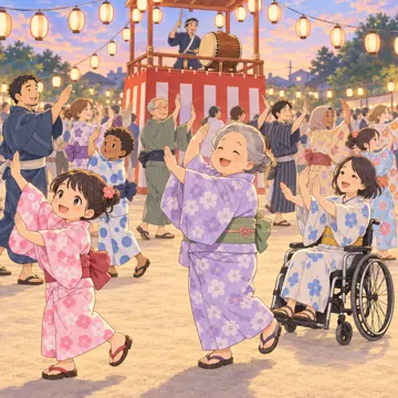 こどもの居場所・地域の活動 こどもの居場所・地域の活動 行事:盆踊り