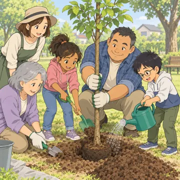 こどもの居場所・地域の活動 こどもの居場所・地域の活動 行事:植樹