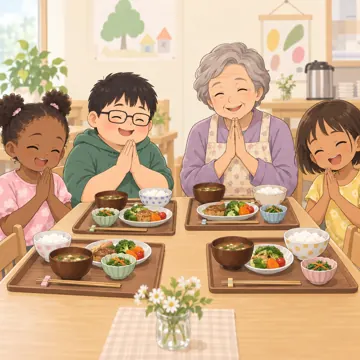 こどもの居場所・地域の活動 こどもの居場所・地域の活動 食:食べる前のあいさつ