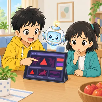 家庭の場面 家庭の場面 きょうだい:年下の子に危ないサイトを教える