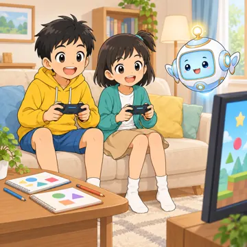 家庭の場面 家庭の場面 宿題:宿題が終わってからゲームをする