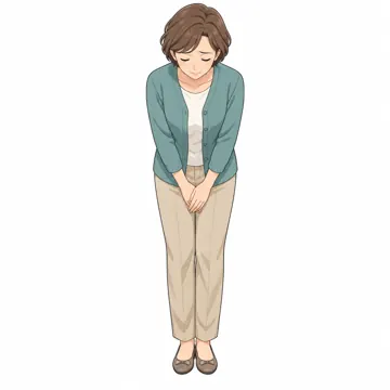 いろいろな子ども・大人・大人の基本ポーズ・表情 大人の基本ポーズ・表情 謝る