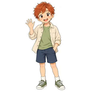 いろいろな子ども・大人・子ども(からだ・コミュニケーション・ルーツ・年齢・家族) いろいろな子ども そばかすのある赤毛の子