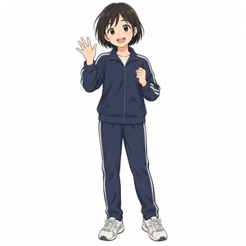 いろいろな子ども・大人・子ども(からだ・コミュニケーション・ルーツ・年齢・家族) いろいろな子ども 中学生(ジャージ)
