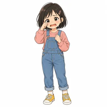 いろいろな子ども・大人・子どもの基本ポーズ・表情 子どもの基本ポーズ・表情 泣く
