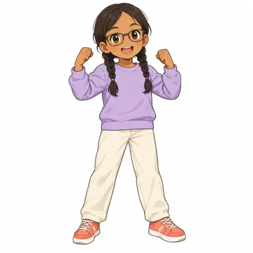 いろいろな子ども・大人・子どもの基本ポーズ・表情 子どもの基本ポーズ・表情 ガッツポーズ