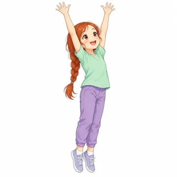 いろいろな子ども・大人・子どもの基本ポーズ・表情 子どもの基本ポーズ・表情 背伸びする