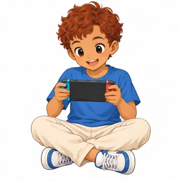 いろいろな子ども・大人・子どもの基本ポーズ・表情 子どもの基本ポーズ・表情 ゲームで遊ぶ