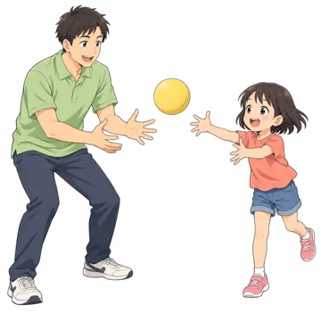 いろいろな子ども・大人・大人(支える人・保護者・しごと) いろいろな大人 学童の指導員が子どもと遊ぶ