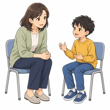 いろいろな子ども・大人・大人(支える人・保護者・しごと) いろいろな大人 スクールカウンセラーが子どもの話を聞く