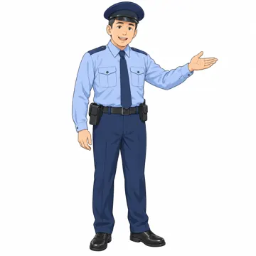 いろいろな子ども・大人・大人(支える人・保護者・しごと) いろいろな大人 警察官