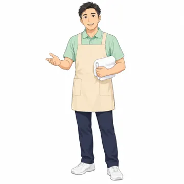 いろいろな子ども・大人・大人(支える人・保護者・しごと) いろいろな大人 介護士