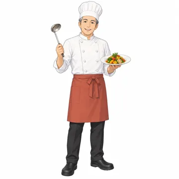 いろいろな子ども・大人・大人(支える人・保護者・しごと) いろいろな大人 料理人