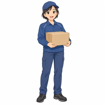 いろいろな子ども・大人・大人(支える人・保護者・しごと) いろいろな大人 配達員