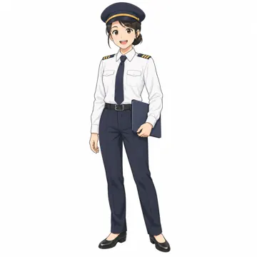 いろいろな子ども・大人・大人(支える人・保護者・しごと) いろいろな大人 パイロット