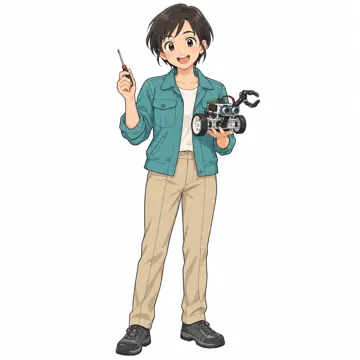 いろいろな子ども・大人・大人(支える人・保護者・しごと) いろいろな大人 エンジニア(ロボット)