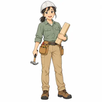 いろいろな子ども・大人・大人(支える人・保護者・しごと) いろいろな大人 大工