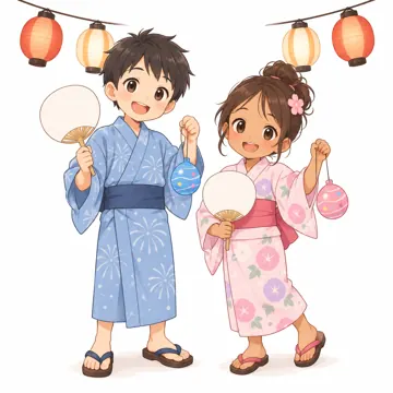 季節・行事の挿絵 季節・行事の挿絵 7月:夏祭り