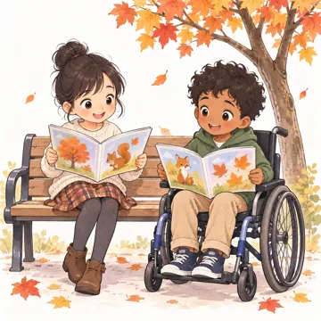 季節・行事の挿絵 季節・行事の挿絵 10月:読書の秋
