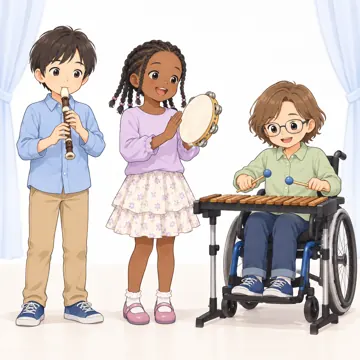季節・行事の挿絵 季節・行事の挿絵 11月:音楽会