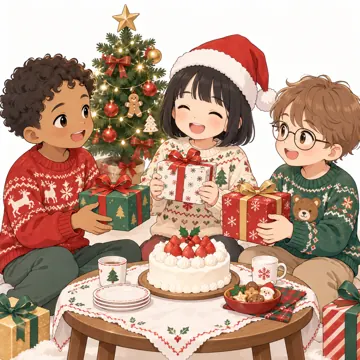 季節・行事の挿絵 季節・行事の挿絵 12月:クリスマス会